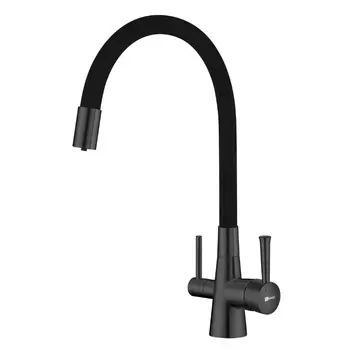 Смеситель для кухни Lemark Comfort LM3075GM, графит