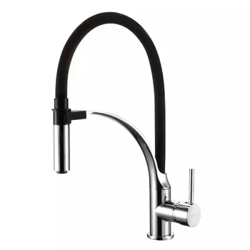 Смеситель для кухни Lemark Soul LM6007C с гибким изливом, хром