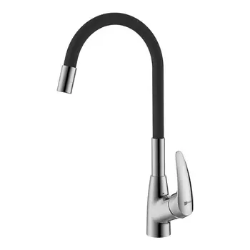 Смеситель для кухни с гибким изливом Lemark Linara LM0415C-Black