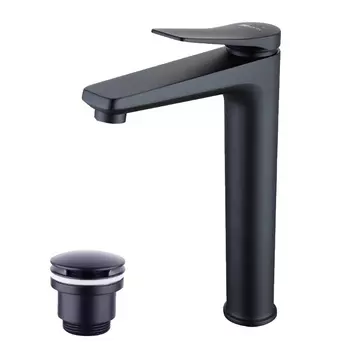 Смеситель для раковины Lemark Bronx LM3709BL (черный матовый)