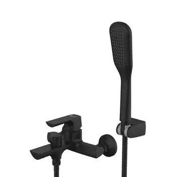Смеситель для ванны Lemark Ursus LM7214BL с коротким изливом, черный