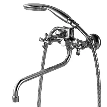 Смеситель Lemark Flora LM0151C, двухвентильный, универсальный