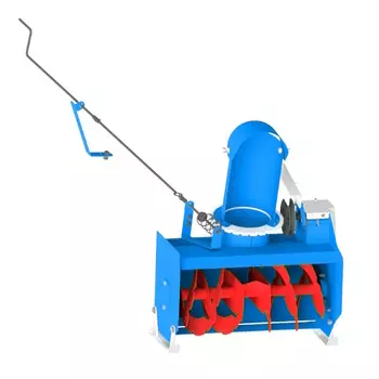 Снегоуборочная приставка Пахарь СП-60, с дистанционным поворотом жёлоба, к МБ Нева