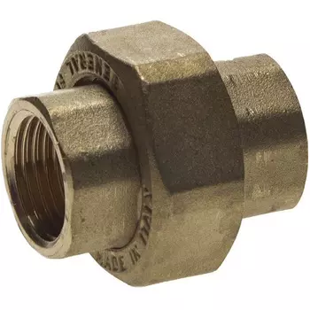 Соединитель General Fittings 51037-G/G-1/2 с накидной гайкой латунь1/2