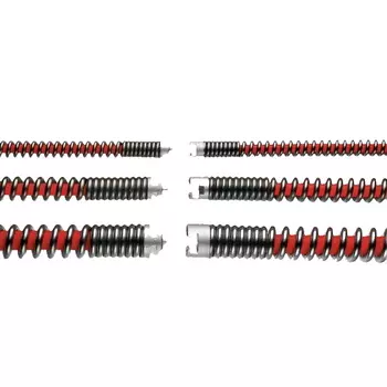Спираль для прочистки труб Voll 7.72444, тип S-SMK-22, усиленная с пластиковым сердечником, 22 мм х 4,5 м