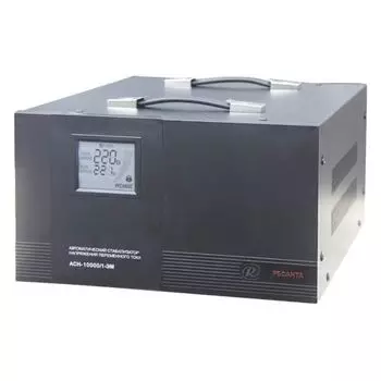 Стабилизатор напряжения однофазный Ресанта АСН 10000/1-ЭМ 63/1/8 для коттеджа (10000вт, байпас)