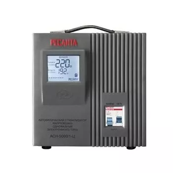 Стабилизатор напряжения Ресанта АСН 5000/1-Ц 63/6/6 от электрических перепадов, помех (однофазный, 5кВт)