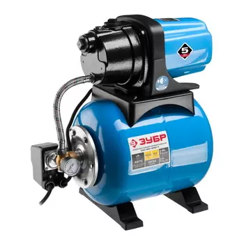 Станция насосная Зубр "Мастер" НАС-М3-1200-Ч автоматическая, 1200 Вт, 63 л/мин, напор 46 м, бак 20 л