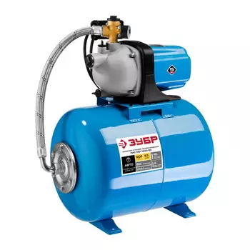 Станция насосная Зубр "Мастер" НАС-М3-1200-50 автоматическая, 1200Вт, 63л/мин, напор 46м, бак 50л