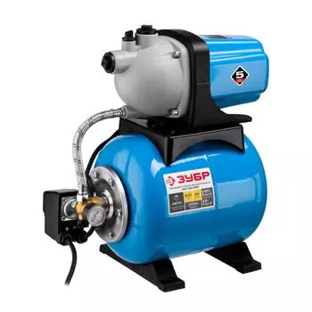 Станция насосная Зубр "Мастер" НАС-М3-800 автоматическая, 800 Вт, 55 л/мин, напор 40 м, бак 20 л