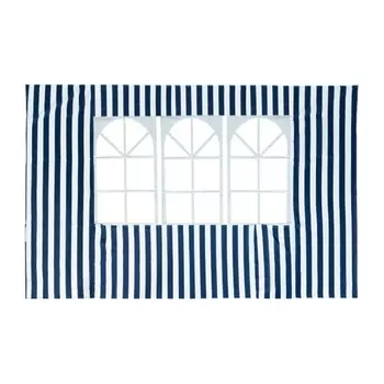 Стенка для садового тента Green Glade 4120 1,95х2,95 м, с окном, полиэстер, синяя