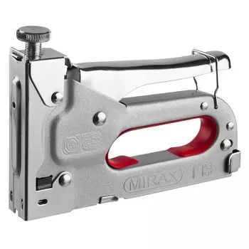 Степлер с регулировкой силы удара Mirax 3144, металлический корпус, для тонкой скобы тип 53 (4-14 мм)