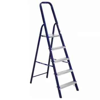 Стремянка Алюмет М8305, 5 ступеней, стальная, с алюминиевыми ступенями