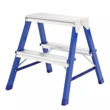 Стремянка двусторонняя Сибртех 2 ступени, стальная 97932