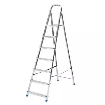 Стремянка Сибртех 97839, 7 ступеней, стальная, оцинкованная