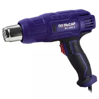Строительный фен Пульсар ФС 2000-2 (4 насадки) 792-520