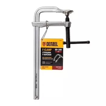 Струбцина F-образная Denzel 20465, 80x200 мм, кованая