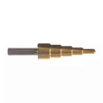 Ступенчатое сверло Гранит 741001 для расточки отверстий (прямое, 4-12мм, сталь М2)