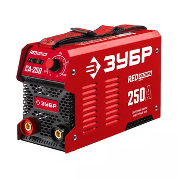 Сварочный аппарат инверторный Зубр СА-250 ММА RED MACHINE 250 А, макс. электрод O 6.0 мм
