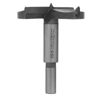 Сверло Форстнера по дереву Сибртех 704860, 60 мм, цилиндрический хвостовик