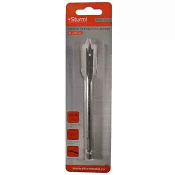 Сверло перовое по дереву Sturm 1055-07-10, 10мм, шестигранный хвостовик