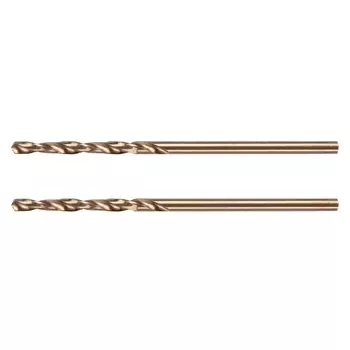 Сверло по металлу Denzel 71403, 2 мм, HSS Co-8%, 2 шт