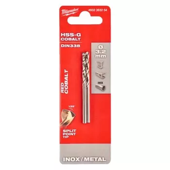 Сверло по металлу Milwaukee 4932363254, 3.2 мм, 2 шт.