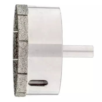 Сверло по стеклу и керамической плитке Сибртех 726607, 60 х 55 мм, цилиндр. хвостовик