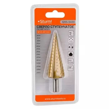 Сверло ступенчатое Sturm 1055-S430