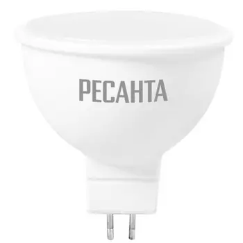 Светодиодная лампа Ресанта LL-R-MR16-7W-230-4K-GU5.3 (цветовая температура 4000k, колба MR16)