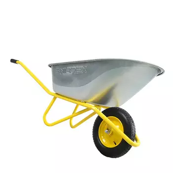 Тачка садово-строительная 1-колесная Snirrex 21.90.120, 90 л, грузоподъемность 120 кг, 3.25-8/16