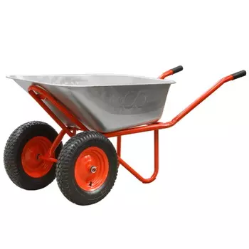 Тачка строительная Eco WB351-2 4.00-8, 130л, 350кг, 2 пневмоколеса