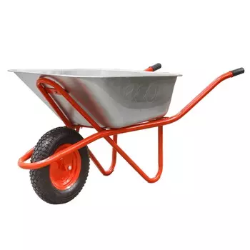 Тачка строительная одноколесная Eco WB301-1, 130л, 300кг, пневмоколесо 4.00-8