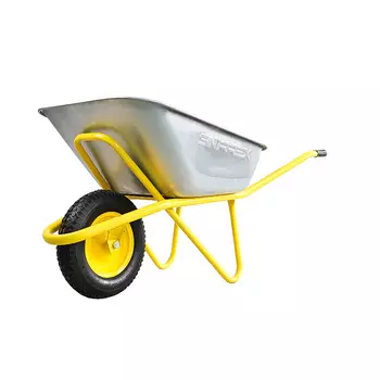 Тачка строительная Snirrex 31.110.220, 1-колесная, 110 литров, грузоподъемность 220 кг, 4-8/16