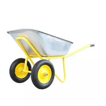 Тачка строительная Snirrex 32.110.240, 2х-колесная, 110 л, грузоподъемность 240 кг, 3.25-8/25