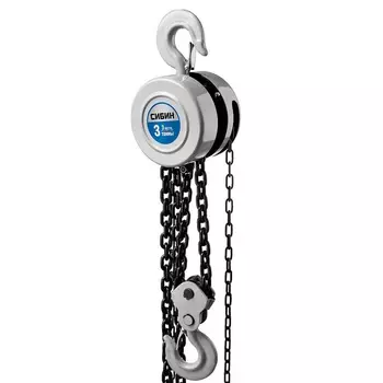 Таль цепная Сибин 43085-3_z01, шестеренная, 3т/3м