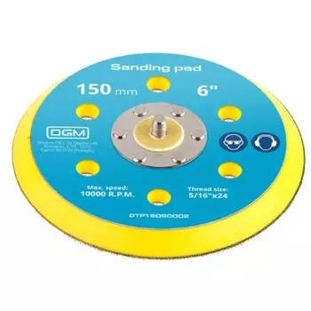 Тарелка на липучке DGM DTP15090002, 150 мм., 6" c вентиляционными отверстиями