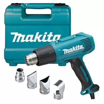 Термовоздуходувка Makita HG6030K (мощность 1800 вт, рабочая температура 600°C, 2 режима)