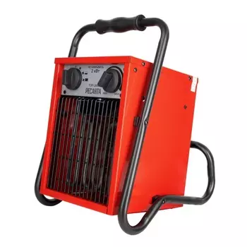 Тепловая электрическая пушка Ресанта ТЭП-2000 (расход воздуха 200 кубмч, вес 4.3 кг, мощность 2000 вт)