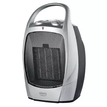 Домашний тепловентилятор Oasis KS-15R (мощность 1500 вт, керамический нагревательный элемент, встроенный термостат)