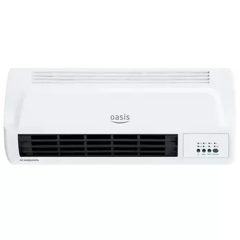 Настенный тепловентилятор керамический Oasis NTB-20 (мощность 2000 вт, вес 1.7 кг, таймер отключения)