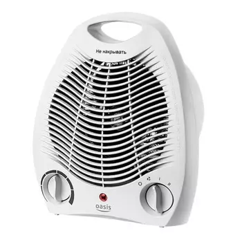 Настольный электрический тепловентилятор с терморегулятором Oasis SB-20R (F) мощность 2 квт