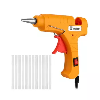 Термопистолет клеевой Deko GG-30 SET2 084-1093 30 Вт, с набором стержней (12 шт, 7 мм)