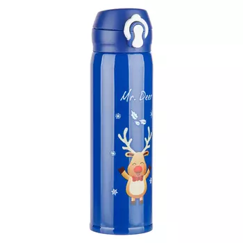 Термос Perfecto Linea Merry Christmas 27-225471 (480 мл, нержавеющая сталь, синий)