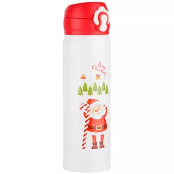 Термос Perfecto Linea Merry Christmas 27-225474 (480 мл, нержавеющая сталь, белый)