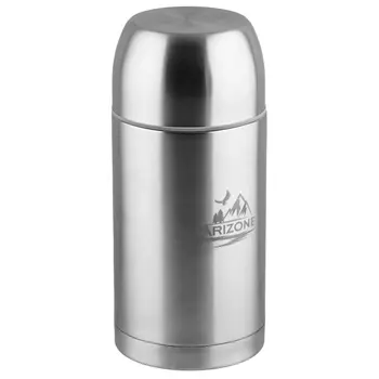 Термос универсальный для еды и напитков Arizone 27-290011, 1 л, нержавеющая сталь