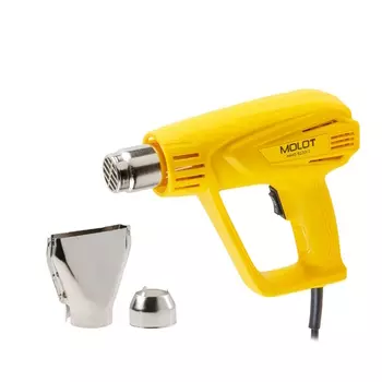 Термовоздуходувка Molot MHG 5120-1 0334326, в коробке + набор сопл, 2000 Вт, 2 скорости, 350-550 °С