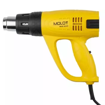 Термовоздуходувка Molot MHG 6020 MHG602000011 (в кор. + набор сопл 2000 Вт, 3 скор., 60-600 °С)