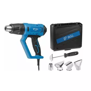 Термовоздуходувка в чемодане + набор сопл Bull HG 6501 0326218