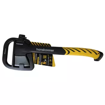 Топор с зажигалкой Hanskonner HK1015-02-FB0650, 650г, фибергл. рукоятка с TPE, PTFE покрытие